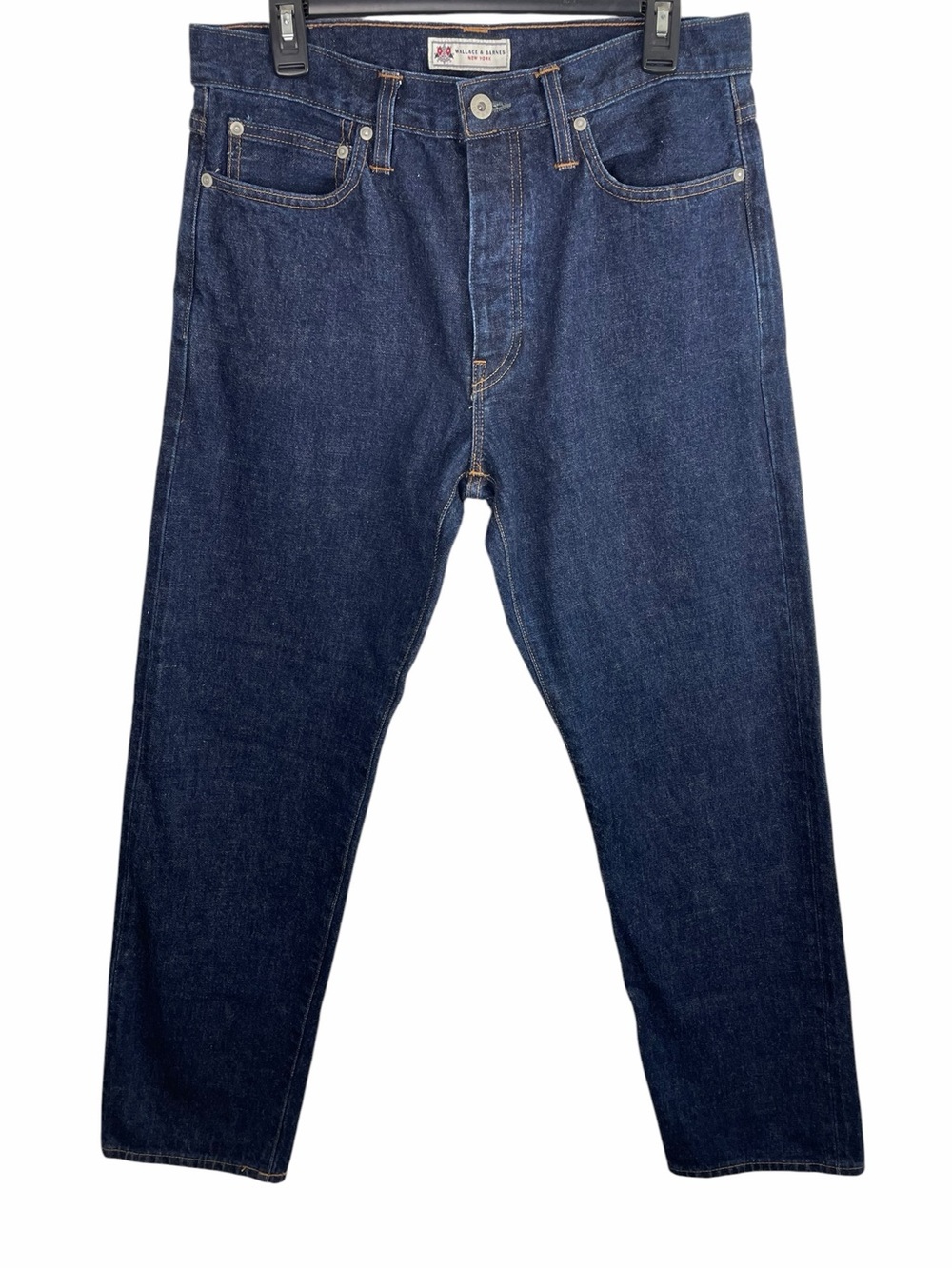 Wallace & Barnes | Dark Wash Straight Fit Jeans in Japanese Selvage